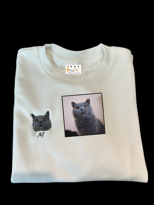 Pawric Cotton Sweatshirt with Fleece Lining