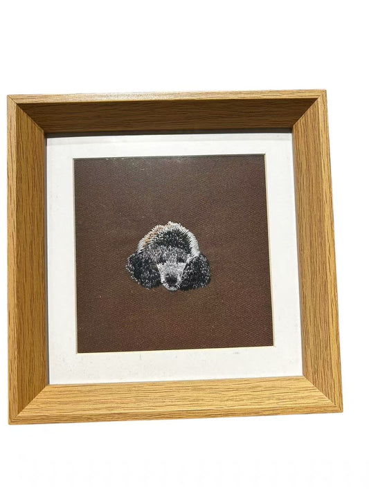 Custom embroidered Framed Portrait & Personalised Memorial Gift- 15cm