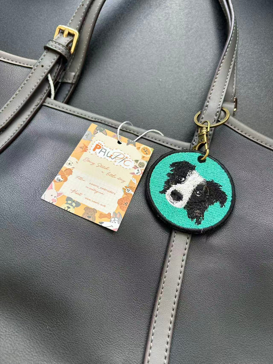 Pawric Custom Double-Sided Pet Embroidered Keychain