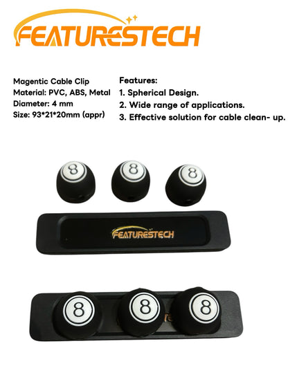 FEATURESTECH® Magentic Cable Clip
