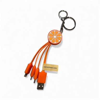 FEATURESTECH®3 in 1 Keychain Charging Cable