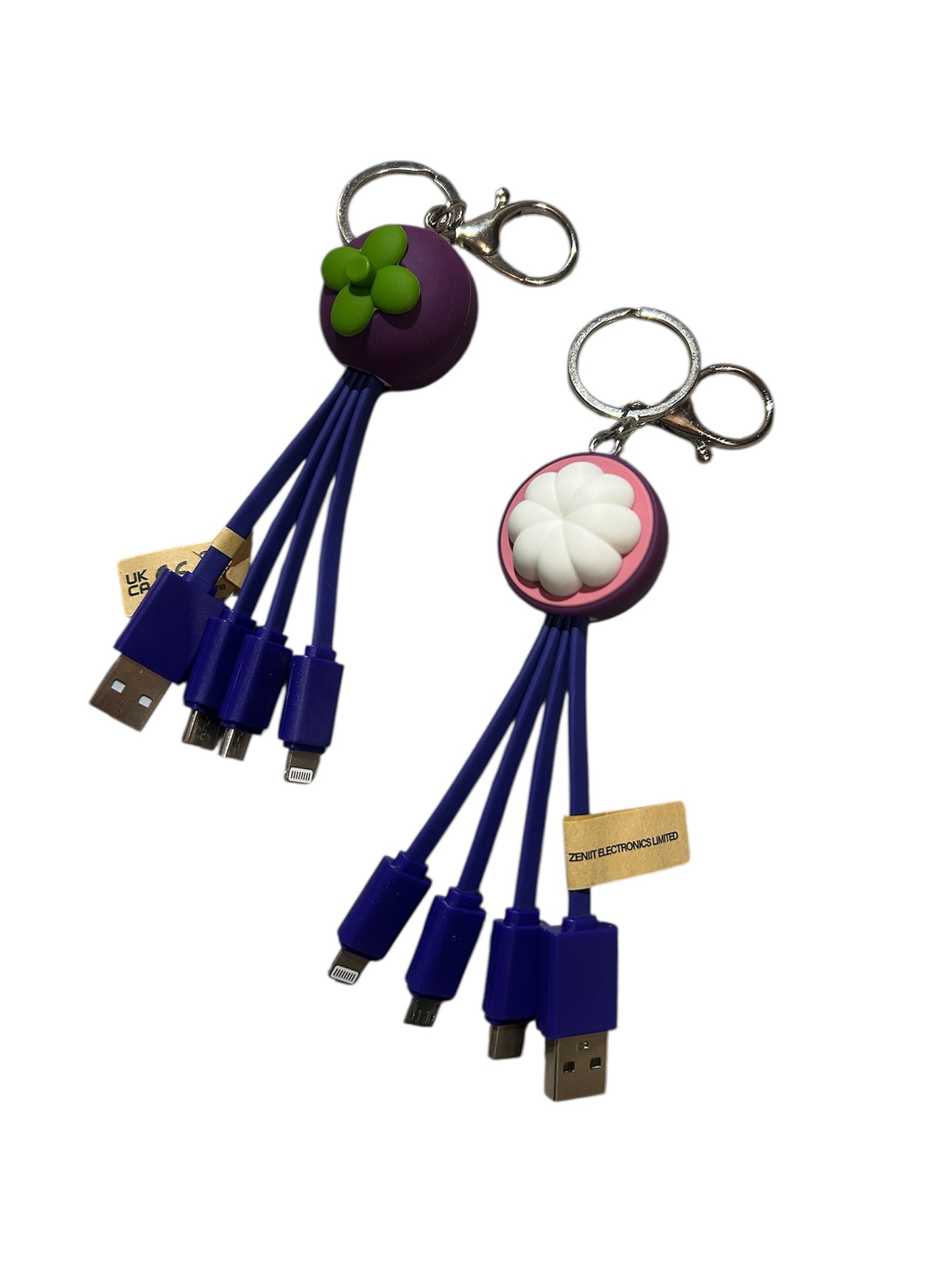 FEATURESTECH®3 in 1 Keychain Charging Cable