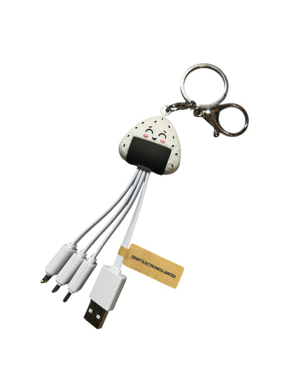 FEATURESTECH®3 in 1 Keychain Charging Cable