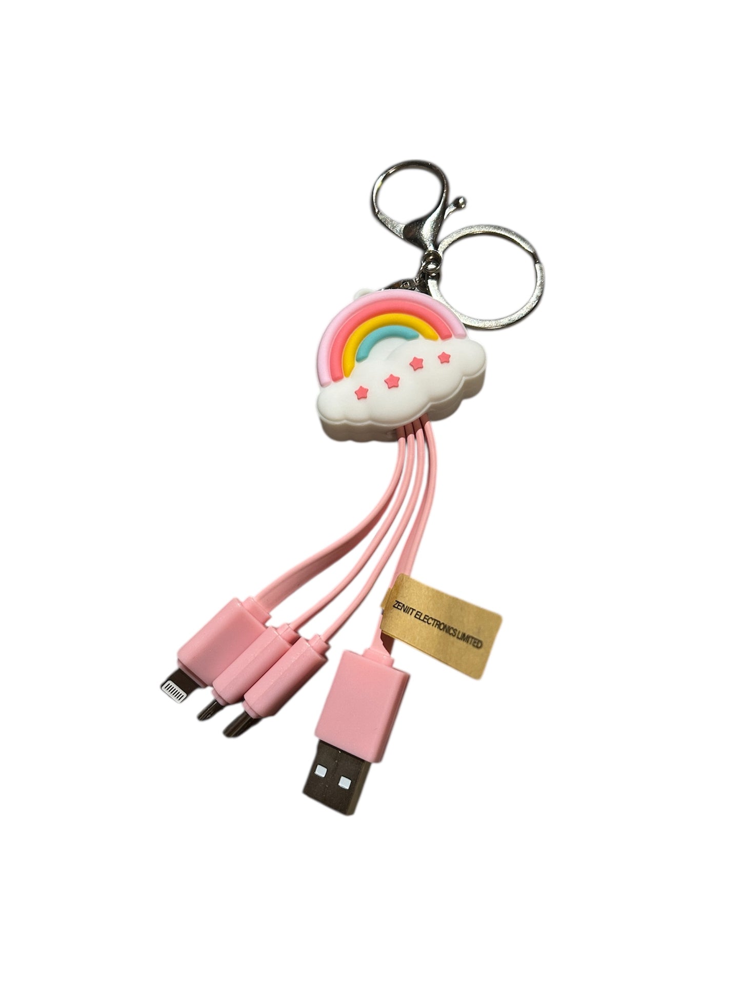 FEATURESTECH®3 in 1 Keychain Charging Cable
