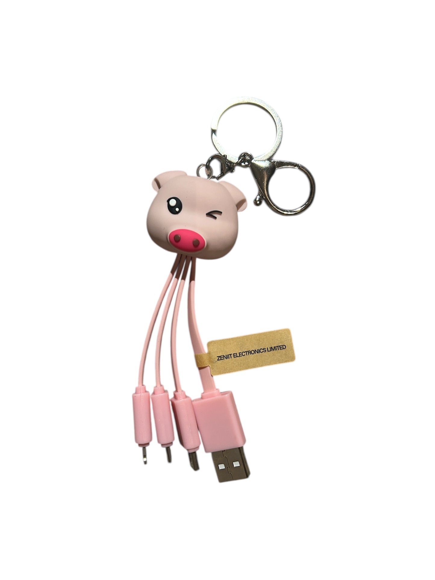 FEATURESTECH® Animal 3 in 1 Keychain Charging Cable