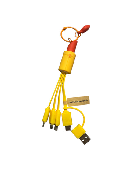 FEATURESTECH® 6 in 1 Keychain Charging Cable