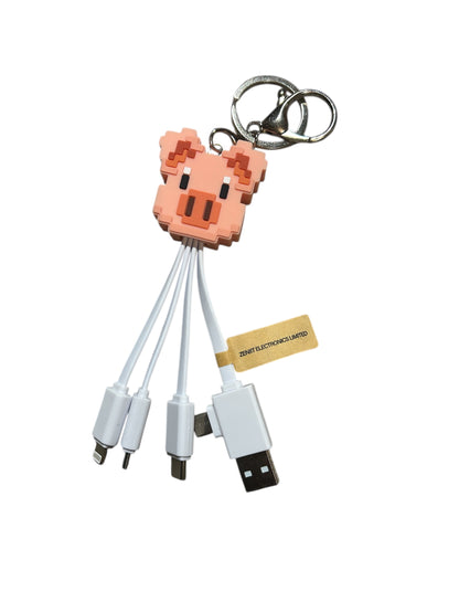 FEATURESTECH® 6 in 1 Keychain Charging Cable