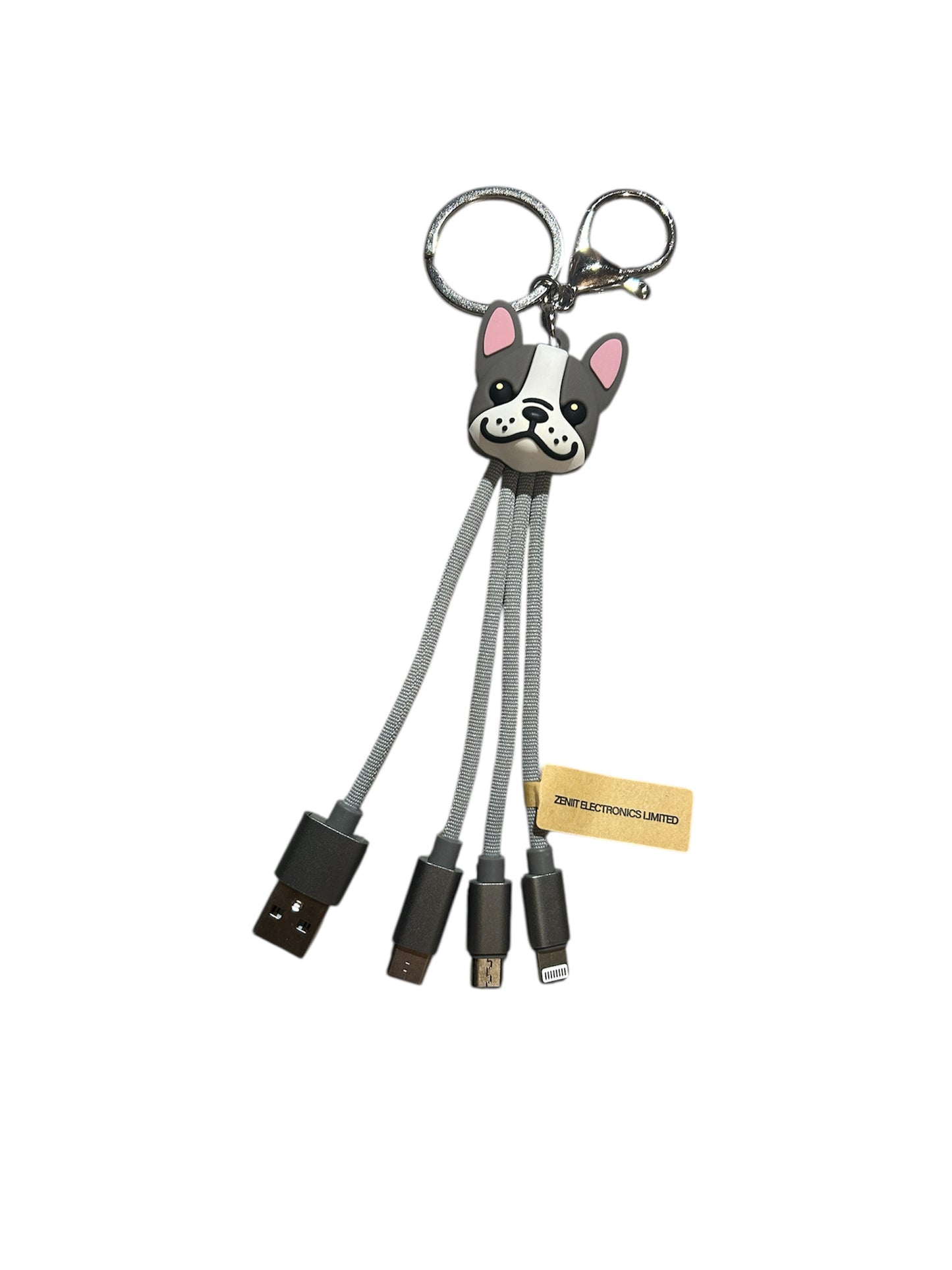 FEATURESTECH® Animal 3 in 1 Keychain Charging Cable