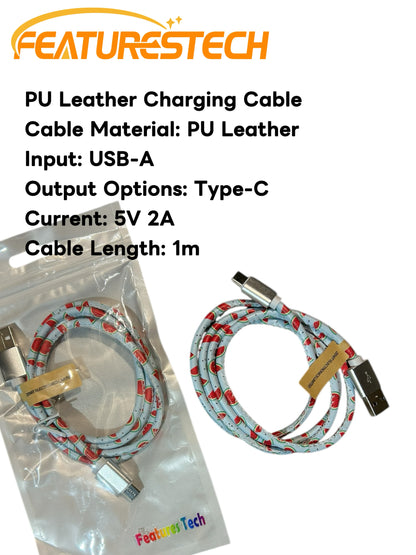 FEATURESTECH®Retractable Keychain Charging Cable/ Charging Cable