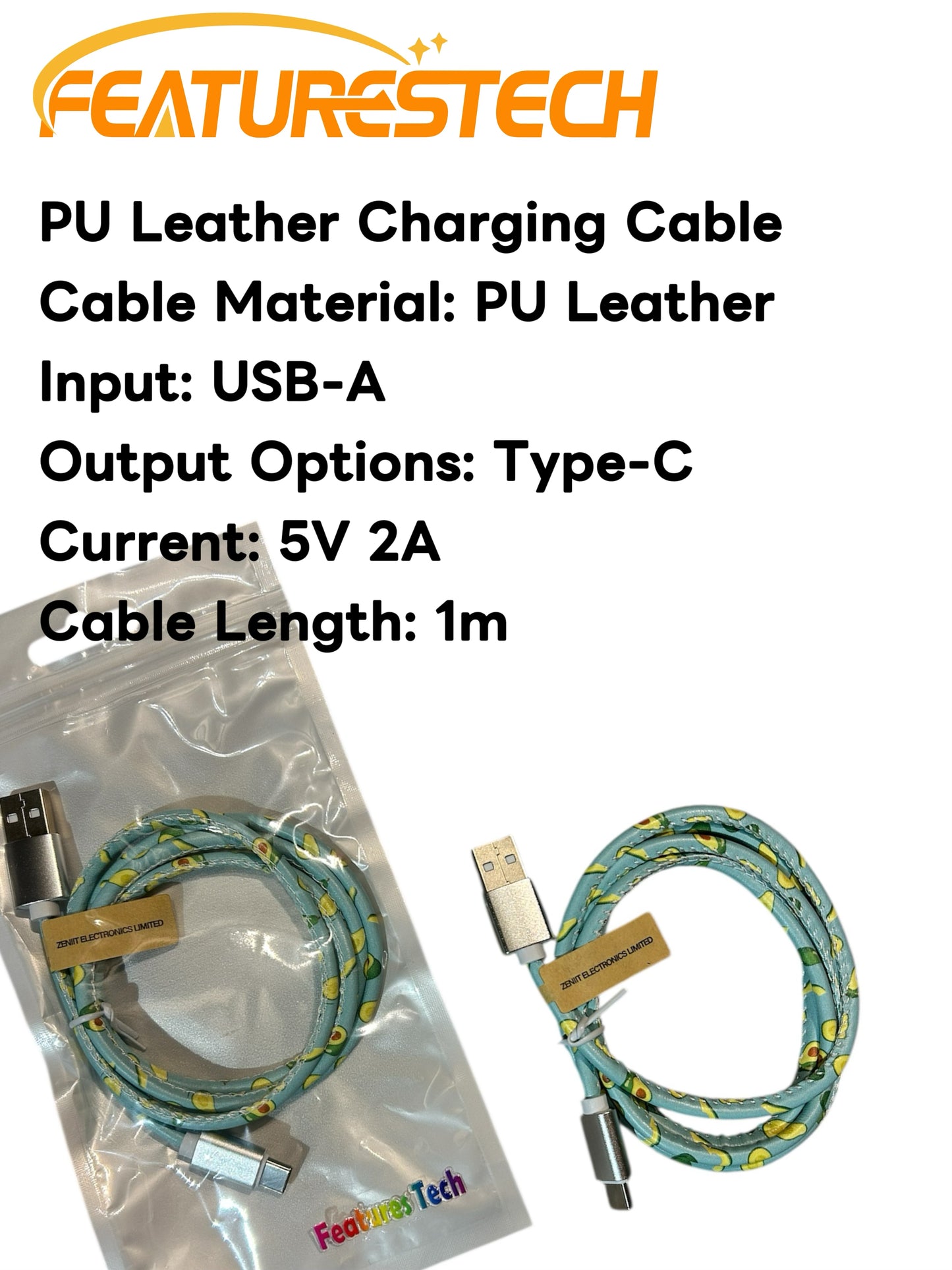 FEATURESTECH®Retractable Keychain Charging Cable/ Charging Cable