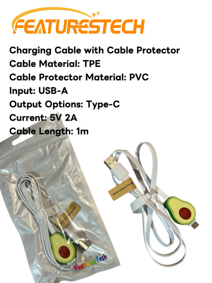 FEATURESTECH®Retractable Keychain Charging Cable/ Charging Cable
