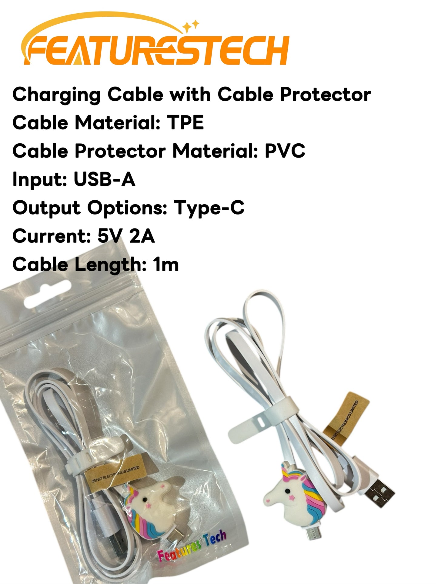FEATURESTECH®Retractable Keychain Charging Cable/ Charging Cable