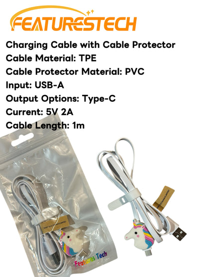 FEATURESTECH®Retractable Keychain Charging Cable/ Charging Cable