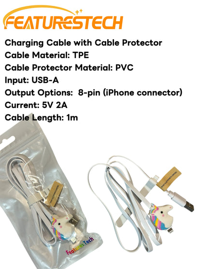 FEATURESTECH®Retractable Keychain Charging Cable/ Charging Cable
