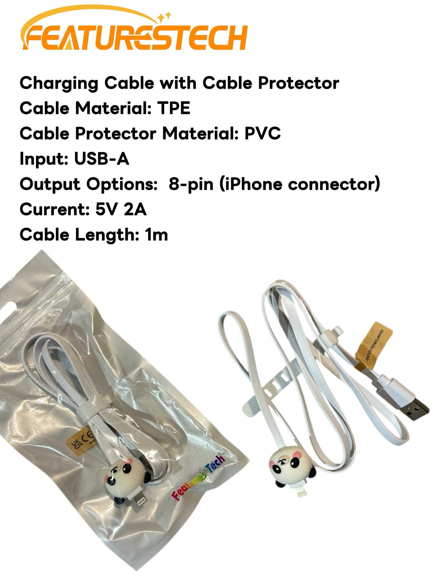 FEATURESTECH®Retractable Keychain Charging Cable/ Charging Cable