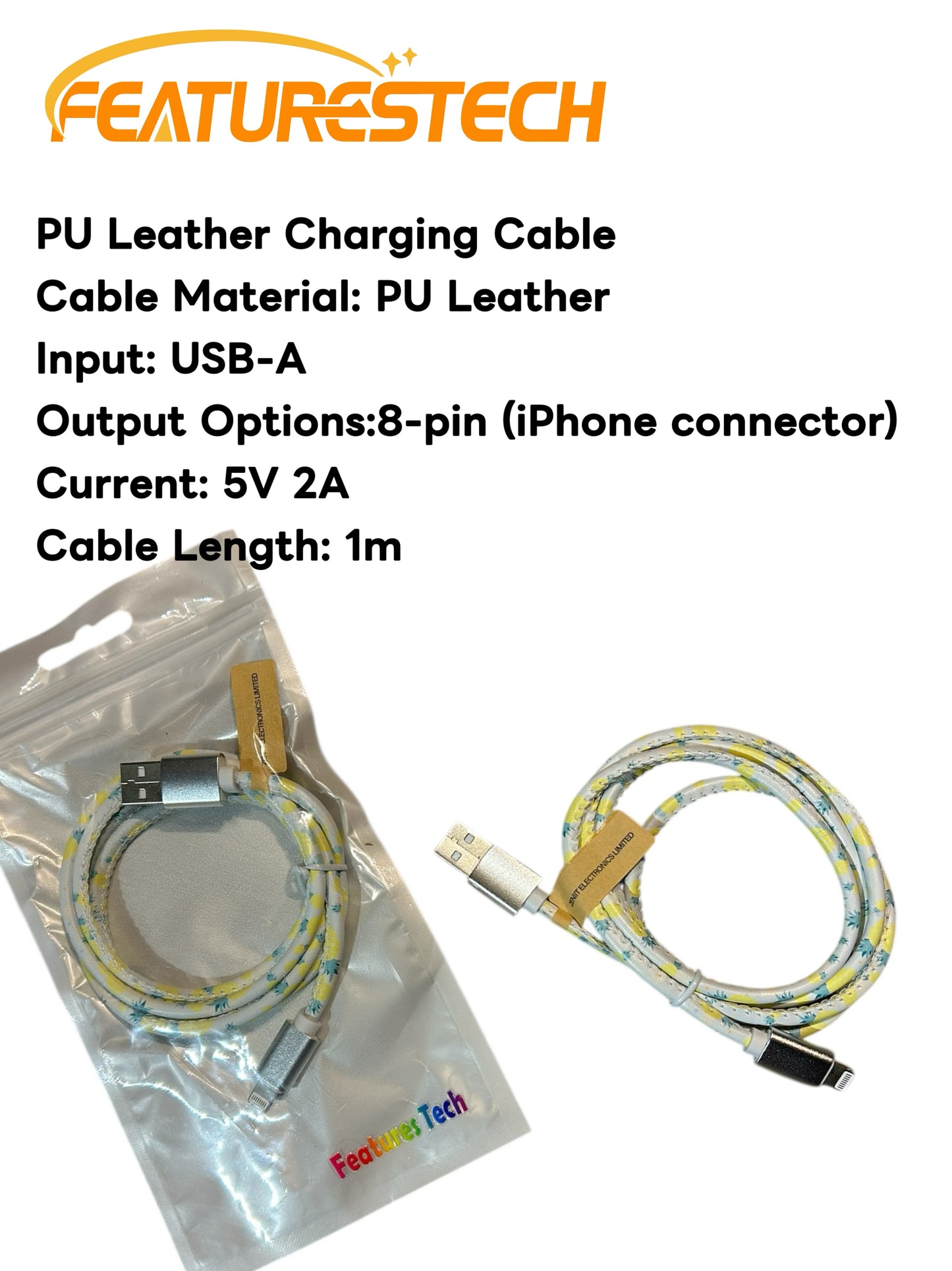 FEATURESTECH®Retractable Keychain Charging Cable/ Charging Cable