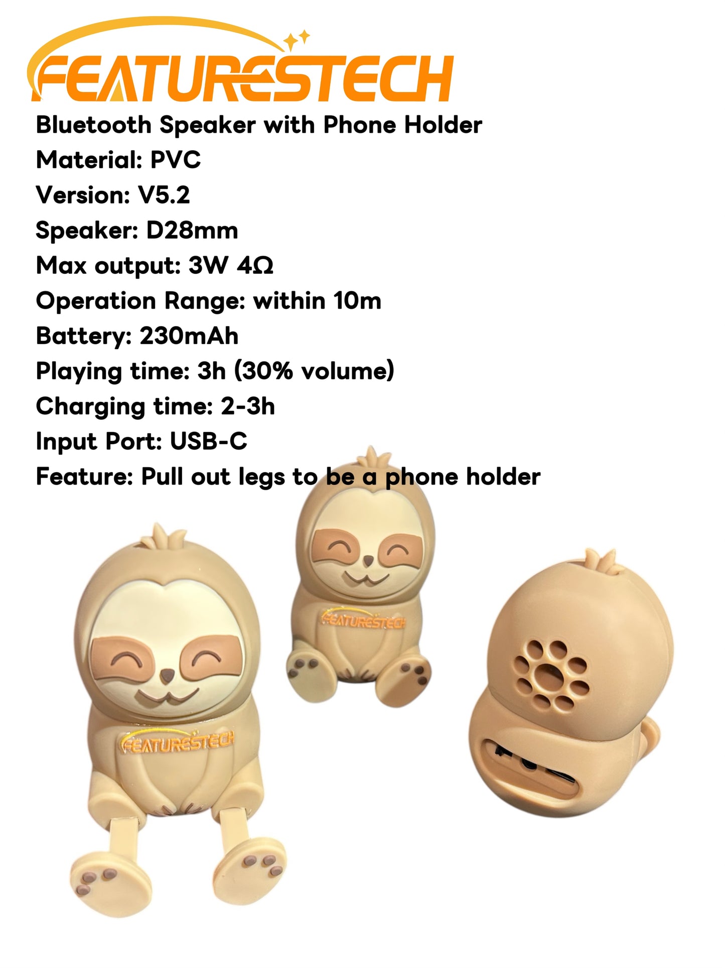 FEATURESTECH®-Bluetooth Speaker/Bluetooth Speaker with Phone Holder