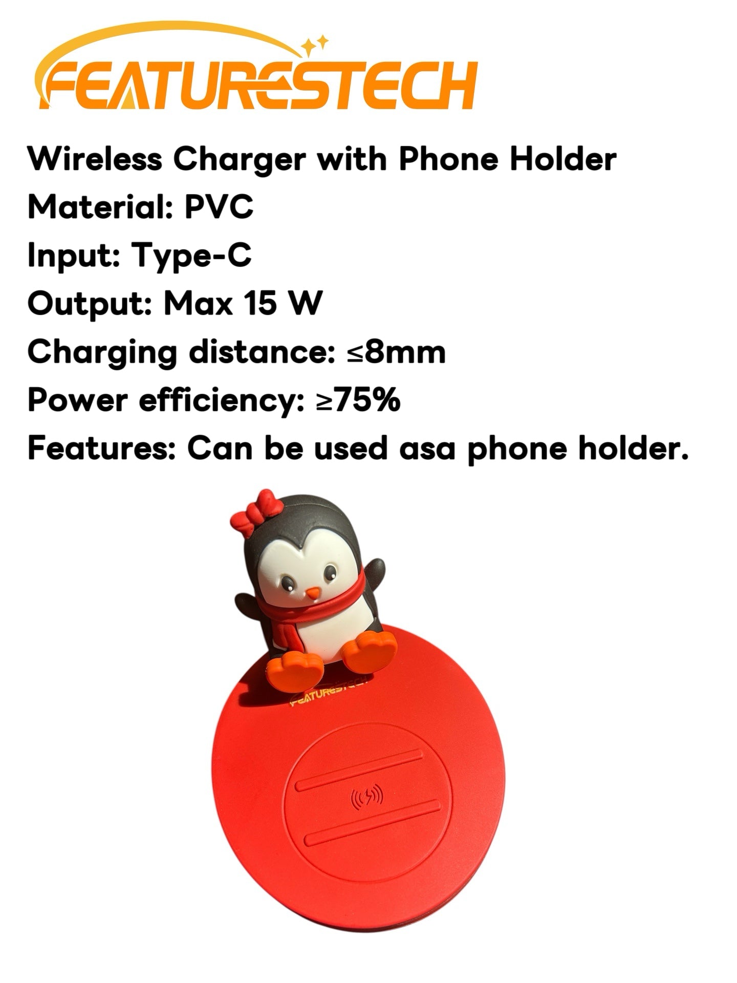 FEATURESTECH®-Wireless Charger/Wireless Charger with Phone Holder