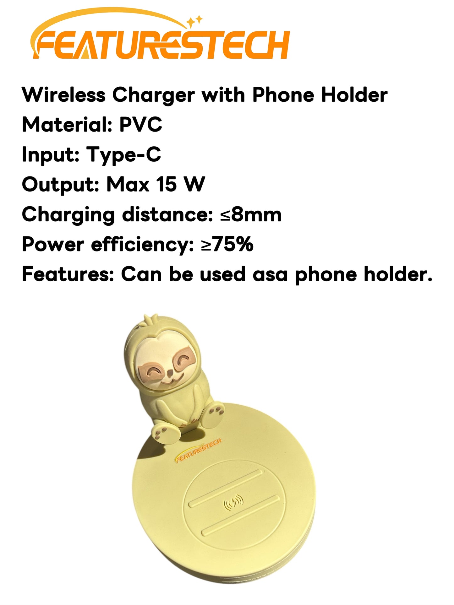 FEATURESTECH®-Wireless Charger/Wireless Charger with Phone Holder