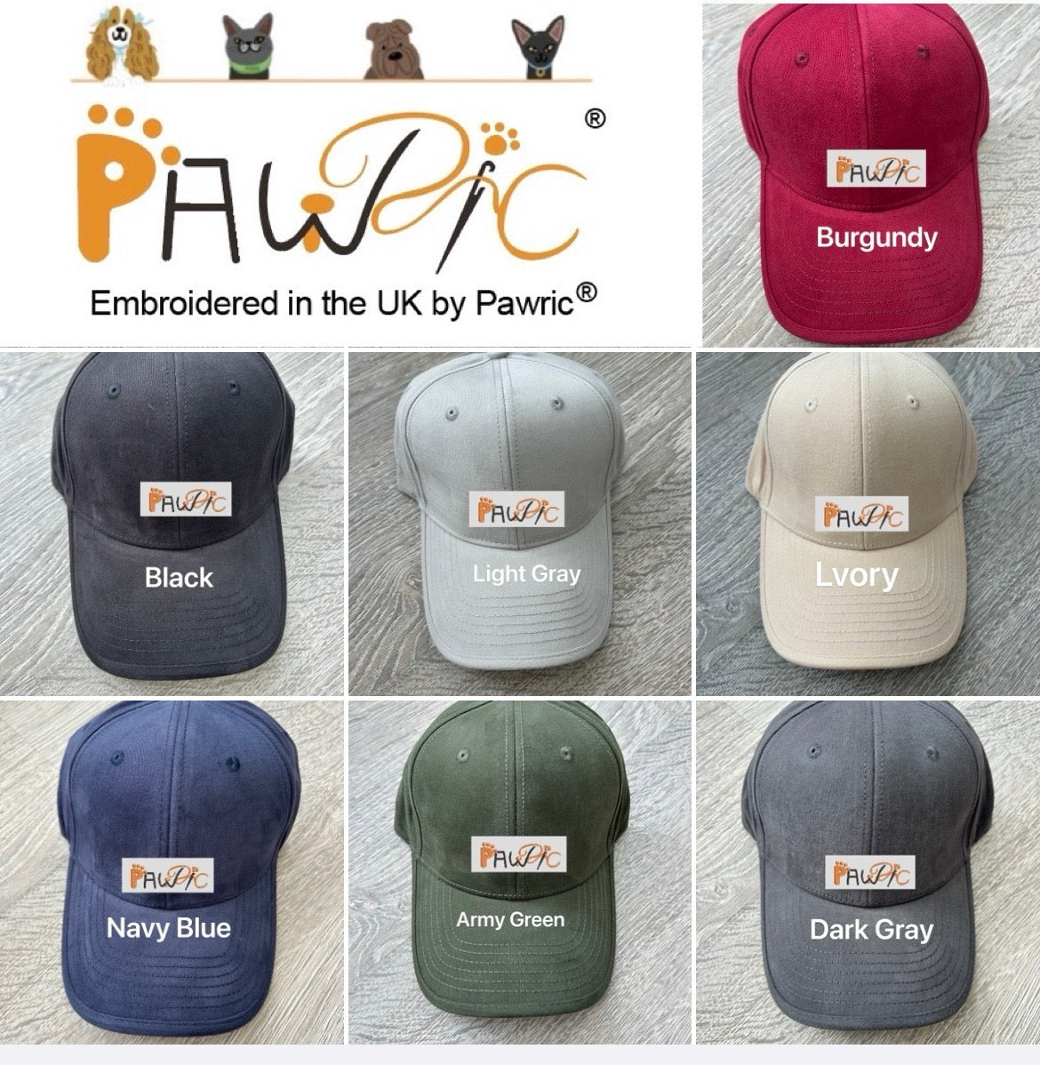 Pawric Cotton Cap – Custom Pet Embroidery Collection