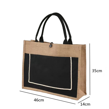 Pawric Jute Canvas Tote Bag – Custom Pet Embroidery Collection