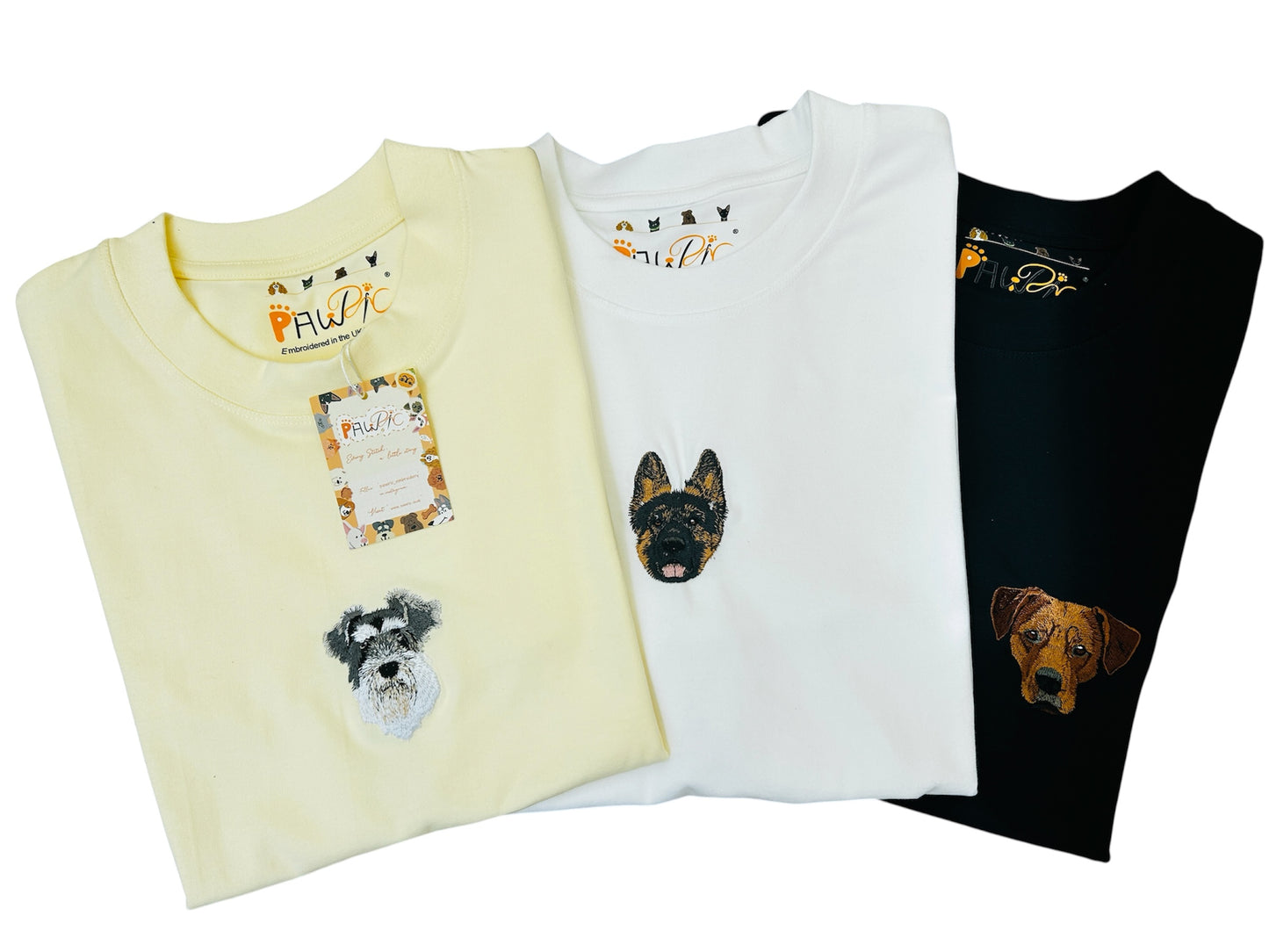 Pawric Summer Cotton Pet Embroidery T-shirt